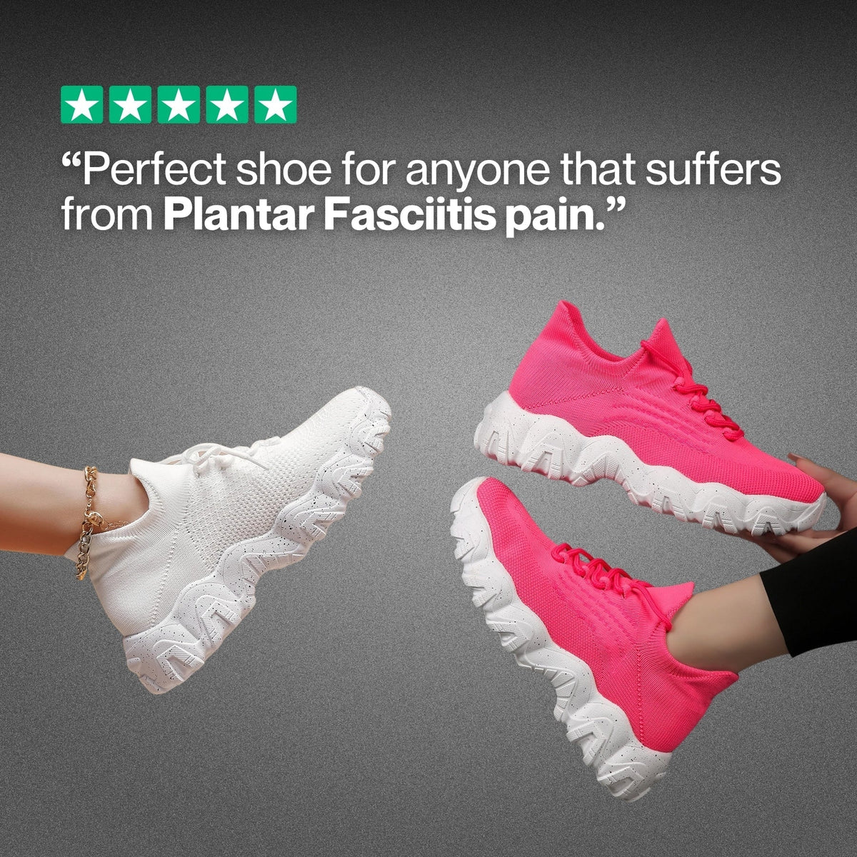 Leichte, stützende Walking-Schuhe für natürlichen Komfort