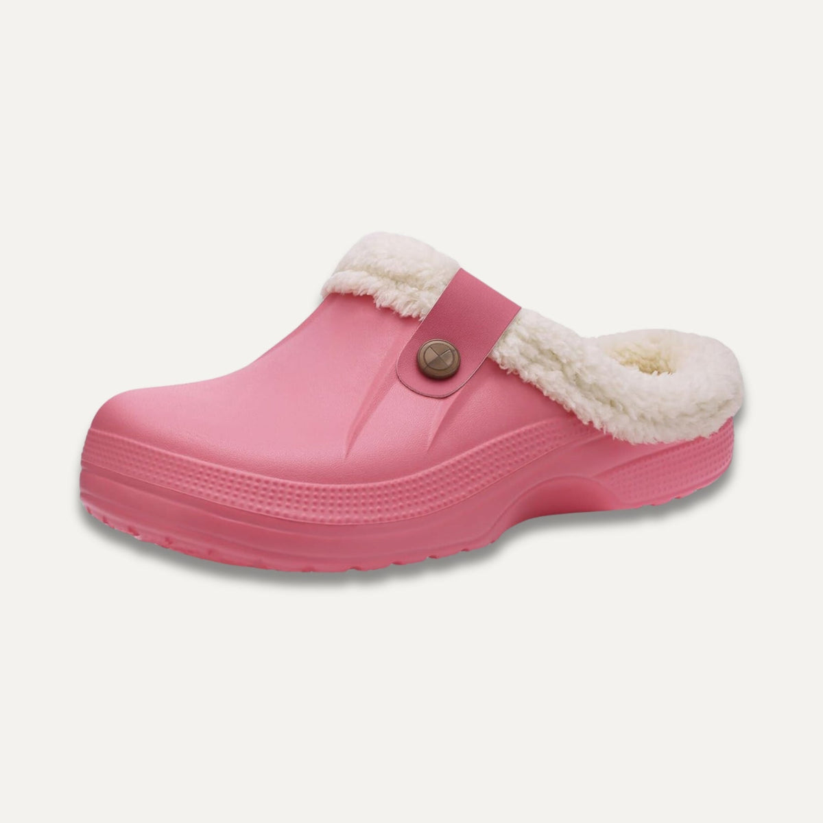 Kuschelige Comfort-Clog-Pantoletten mit rutschfester Sohle