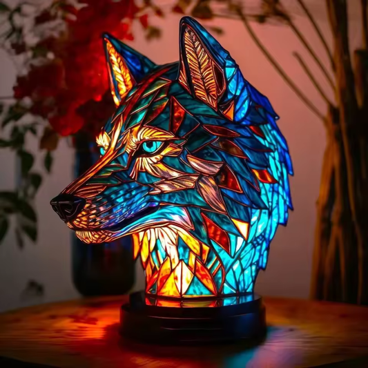 Rebolet | LeuchtWolf - handgefertigte Lampe, die Herzen erstrahlen lässt