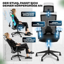 VALKENSTOL M3 Pro Bürostuhl Ergonomisch Schwarz – Schreibtischstuhl Bürostühle Ergonomischer Bürostuhl Drehstuhl Office Chair Ergonomic