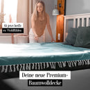 elmas home® Baumwolldecke 100% natürliche Baumwolle | 200x240cm XXL Tagesdecke | Premium Sommerdecke als Sofaüberwurf, Wohndecke (Fischgrätmuster, Opal Grün)