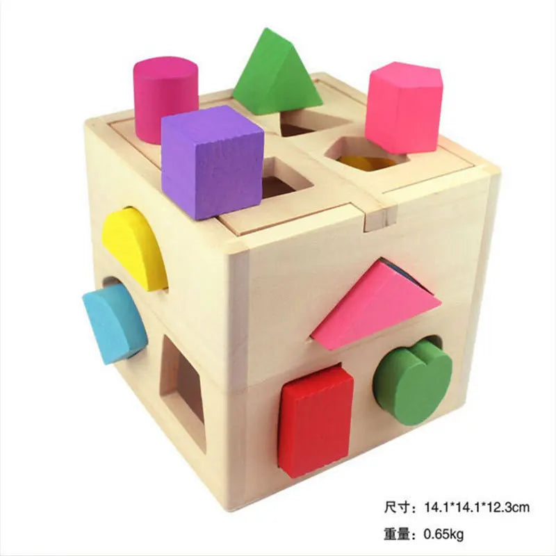 Rebolet | Montessori Formen & Farben Holz Lernwürfel