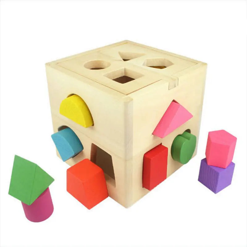 Rebolet | Montessori Formen & Farben Holz Lernwürfel