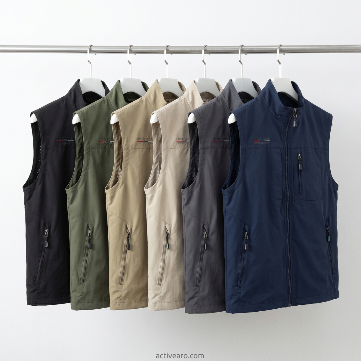 Leichte Multitaschen-Outdoor-Weste – schnelltrocknend, aktiv
