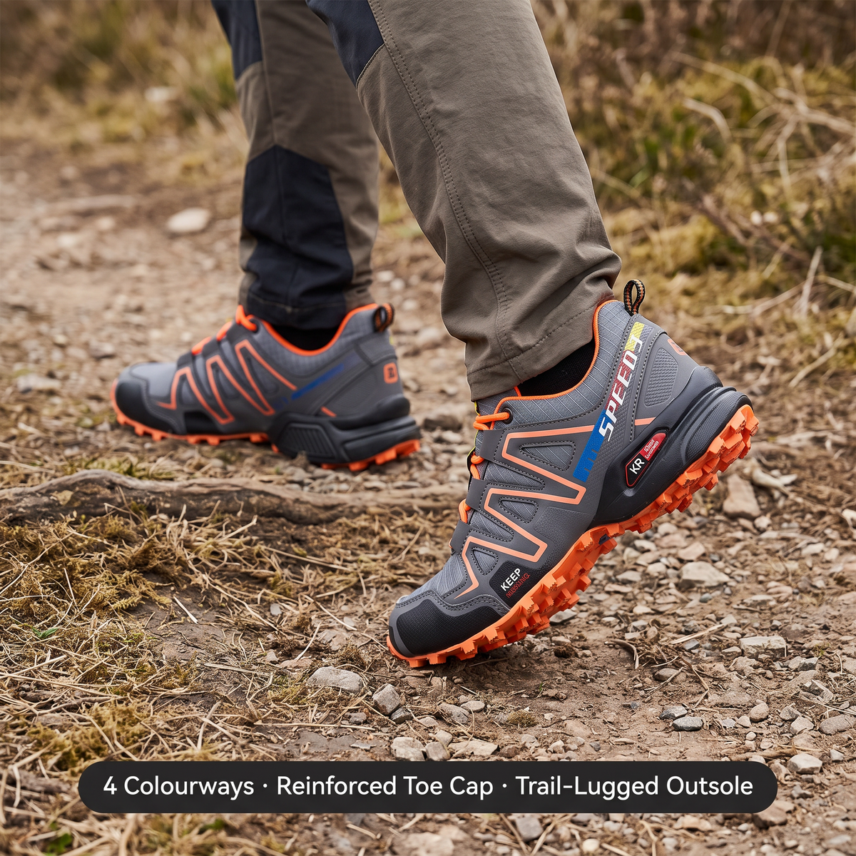 Herren Trailschuhe – profilierter Grip, leichte Laufschuhe