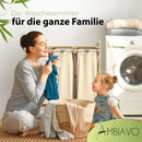 AMBIAVO® Wäschekorb 3 Fächer