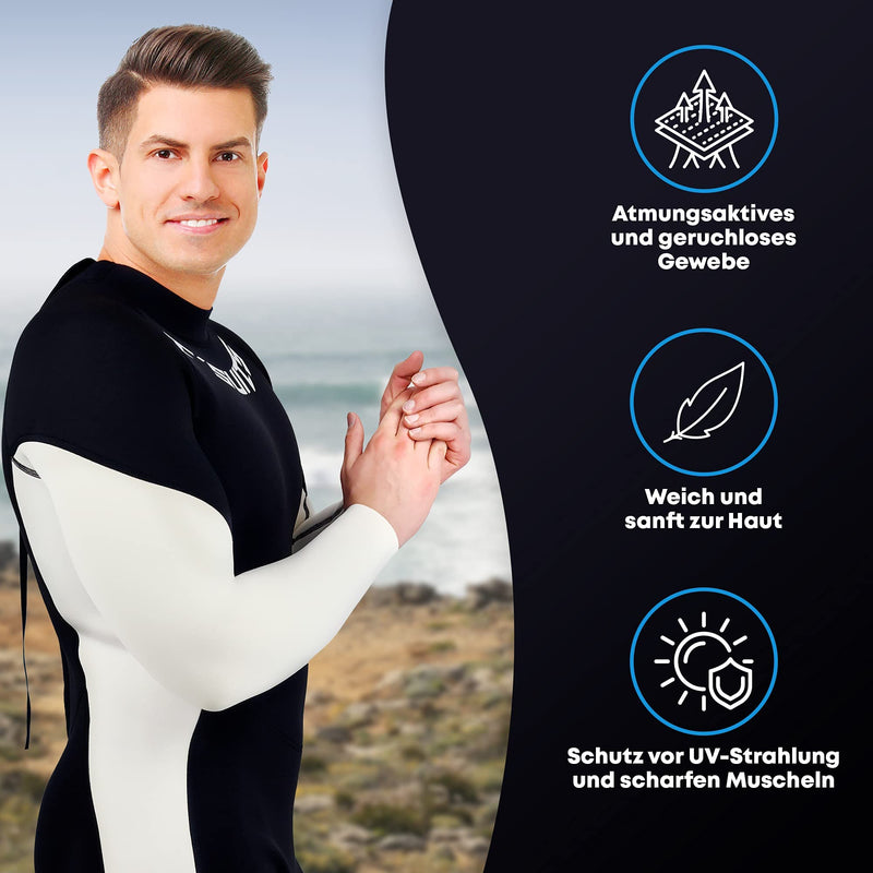 T´SUITS Neoprenanzug Herren [3mm, Lang, 4-Elements] | Tauchen, Schwimmen, Surfen, Kiten, Wasserski, Rafting - Jetzt Größe Wählen (XL, Herren Schwarz/Weiß)