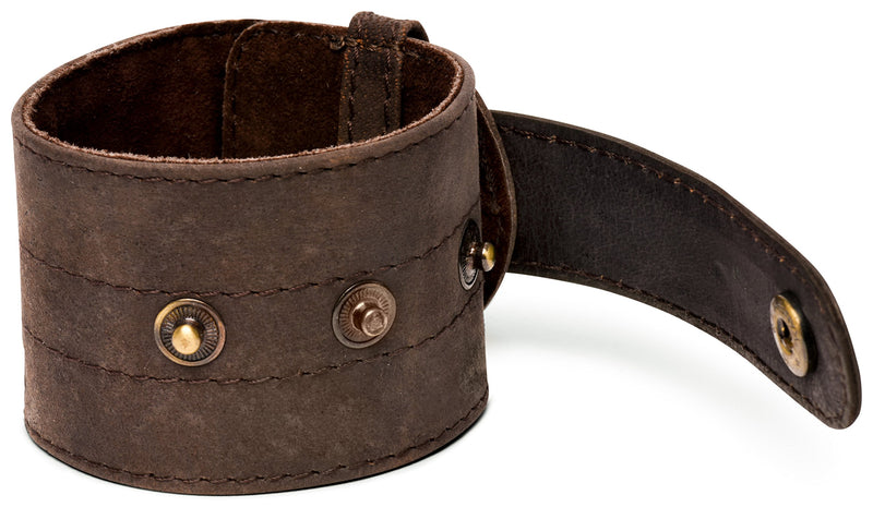 LEABAGS Knoxville Armband aus echtem Büffel-Leder im Vintage Look