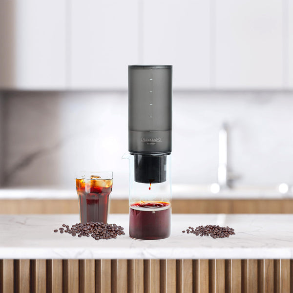 Dreiklang - be smart® Cold Brew Drip Coffee Maker - modernes schlankes Design Kaffeebereiter kaltgebrühter Kaffee, Kaffeemaschine präzise, sanft und schnelle Kaltextraktion zu Immersion, 400 ml