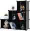 Kronenburg Stufenregal Regal Regalsystem Schrank Kleiderschrank Garderobe Bücherregal Kommode - 112 x 112 x 37 cm - Schwarz