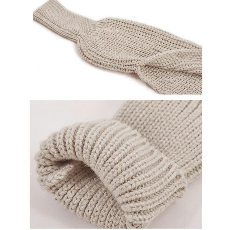 Rebolet | Herbst- und Wintermode gehäkelter Strickschal mit Ärmeln