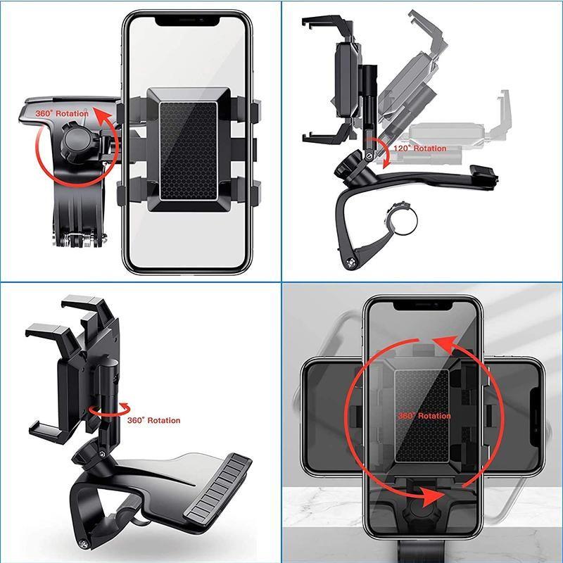 Rebolet | Autoarmaturenbrett Telefonhalter mit Nummernschild