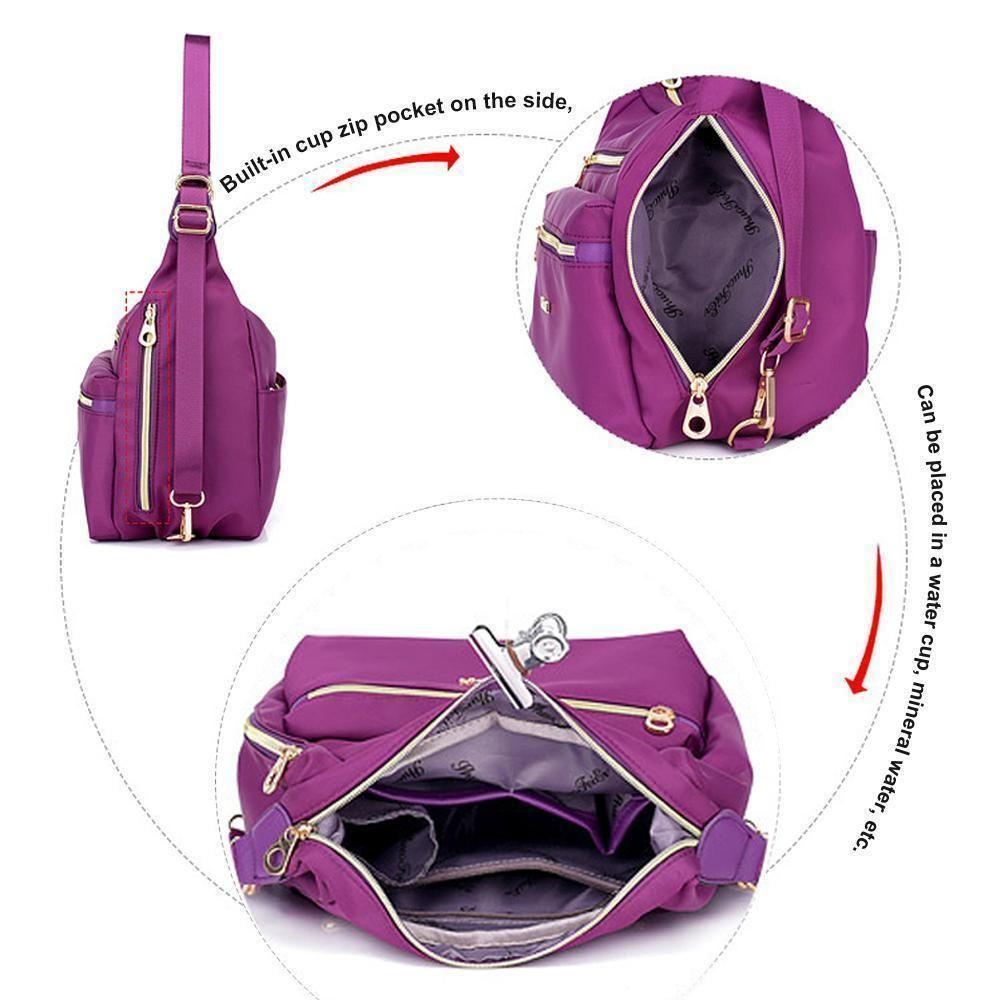 Rebolet | Tasche mit doppeltem Reißverschluss, Handtasche und Schultertasche