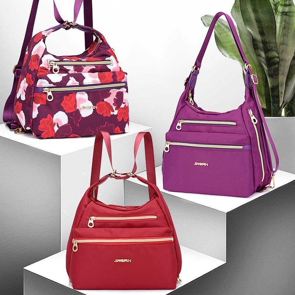 Rebolet | Tasche mit doppeltem Reißverschluss, Handtasche und Schultertasche