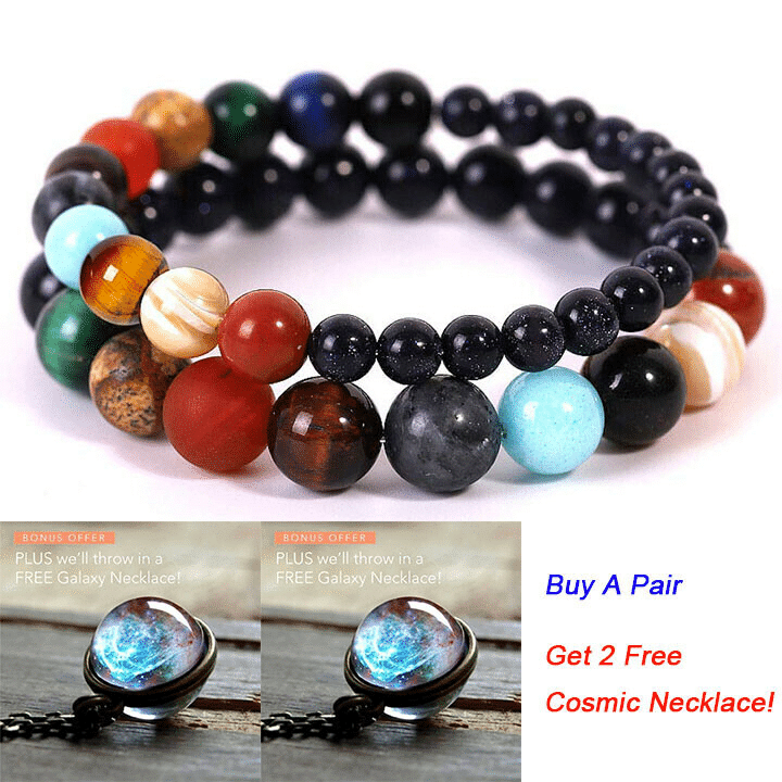 Rebolet | Naturstein Solar-System-Armband