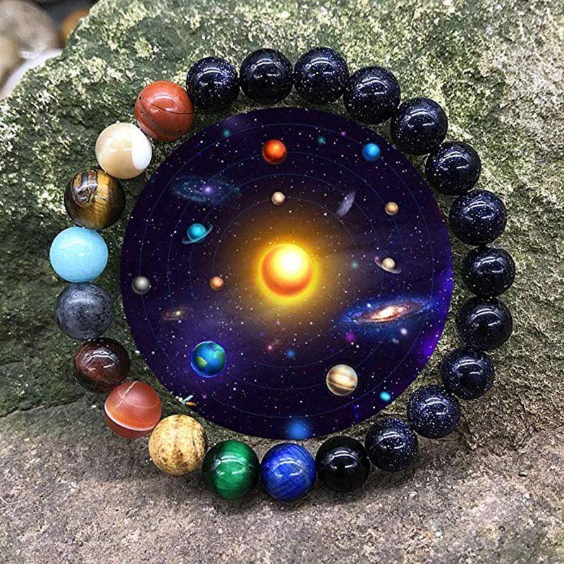 Rebolet | Naturstein Solar-System-Armband