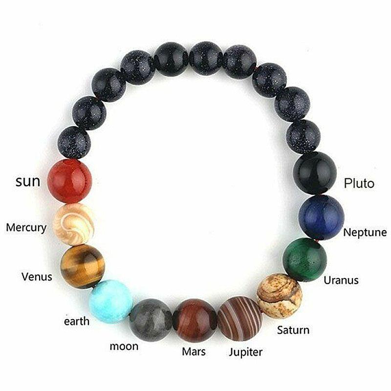 Rebolet | Naturstein Solar-System-Armband