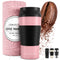 Thermobecher Kaffeebecher To-Go Edelstahl - 360ml Thermo Trinkbecher Auslaufsicher BPA-frei | 4h Heiß - 8h Kalt Vakuum Isoliert | Tee Coffee to go Travel Mug Cup Cafe Isolierbecher Thermosbecher