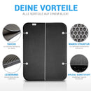 TASTELIO Katzenklo Matte 75x55cm - Inklusive gratis Fellhandschuh - Katzenstreu Matte mit innovativer Wabenstruktur - Doppelte wasserdichte Schicht - Katzenmatte mit kinderleichter Reinigung