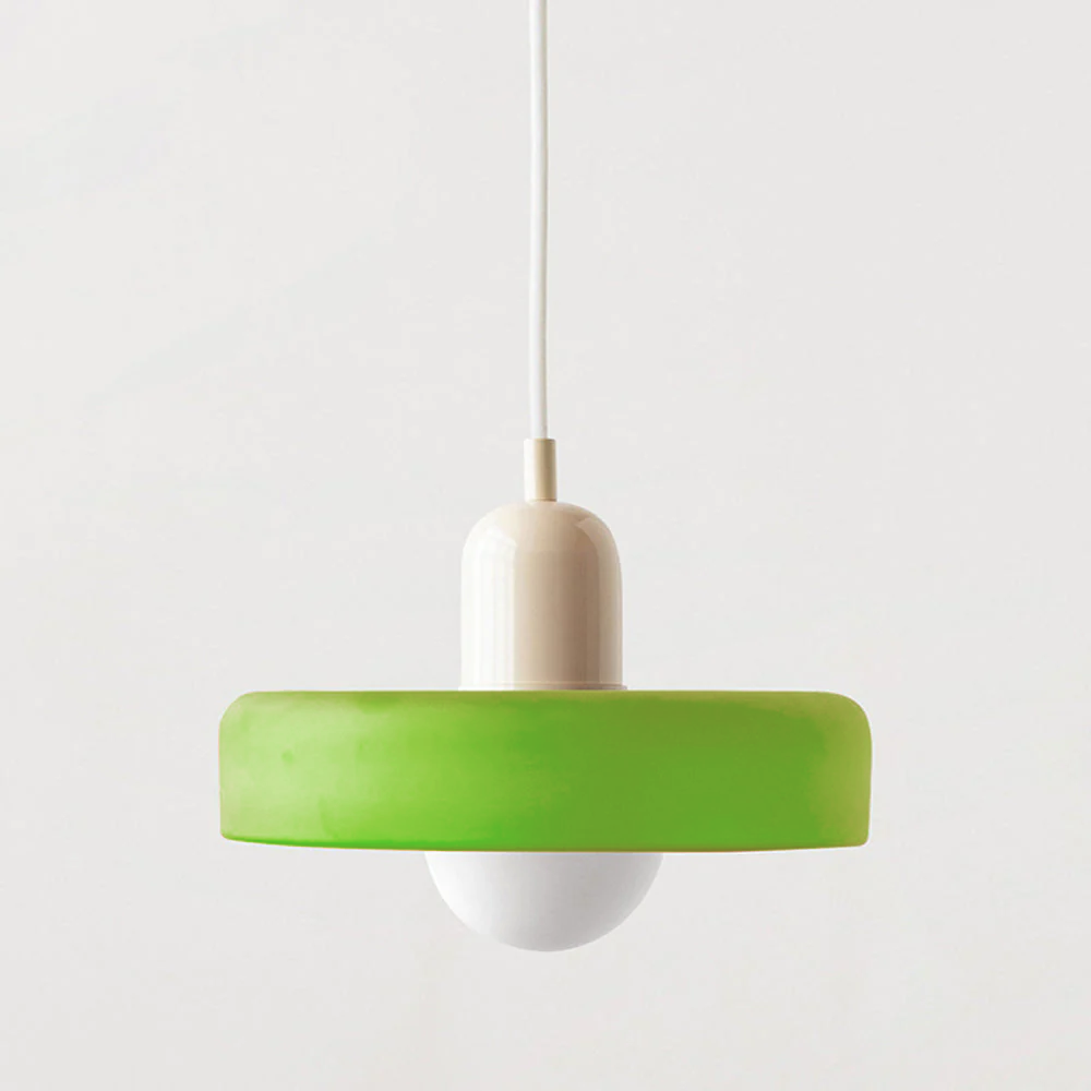 Rebolet | Bauhaus-Pendelleuchte aus farbigem Glas