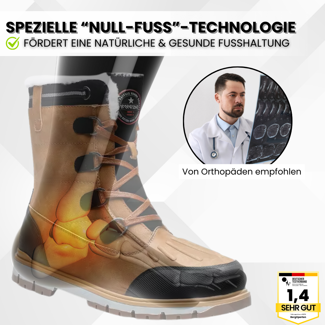Rebolet | OrthoBoot Pro - schmerzlindernde, wasserdichte, isolierte Stiefel für Herbst und Winter