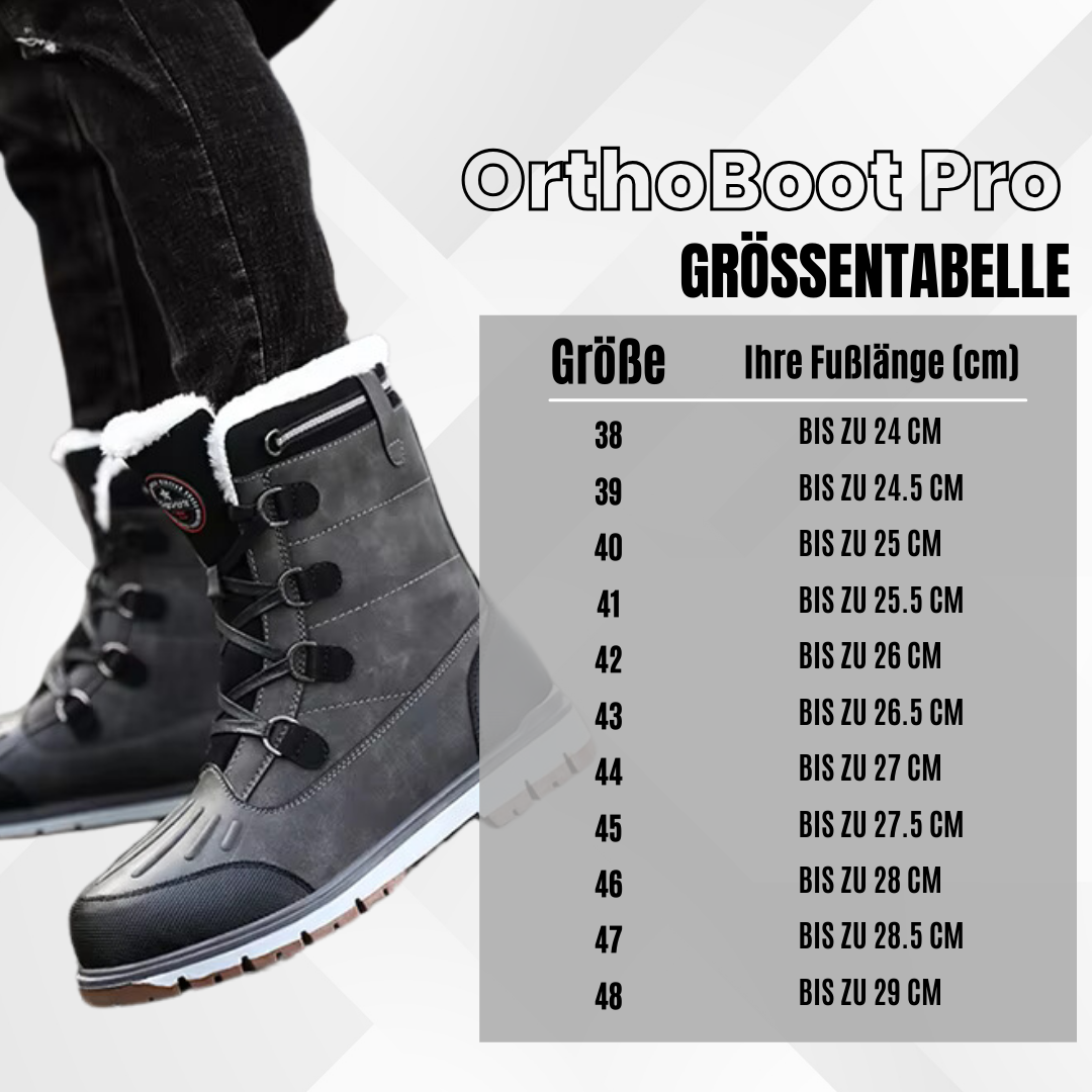 Rebolet | OrthoBoot Pro - schmerzlindernde, wasserdichte, isolierte Stiefel für Herbst und Winter