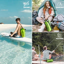 Nordlight Dry Bag 2L Wasserdichter Beutel - (Grün) Wasserdichter Packsack Mit Roll Top Verschluss Und Schultergurt | Schwimmen, Baden, Strand, Kanu, Stand Up Paddling, Tauchen