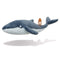 Aurora Snail and The Whale Soft Toy, 61238, 7in, Grey, for Fans of The Book by Julia Donaldson and Axel Scheffler, Blue