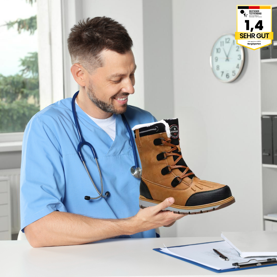 Rebolet | OrthoBoot Pro - schmerzlindernde, wasserdichte, isolierte Stiefel für Herbst und Winter
