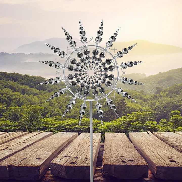 Rebolet | Neue Anti-Rost Magische Metall Windmühle-Kinetische Metall Windspiele