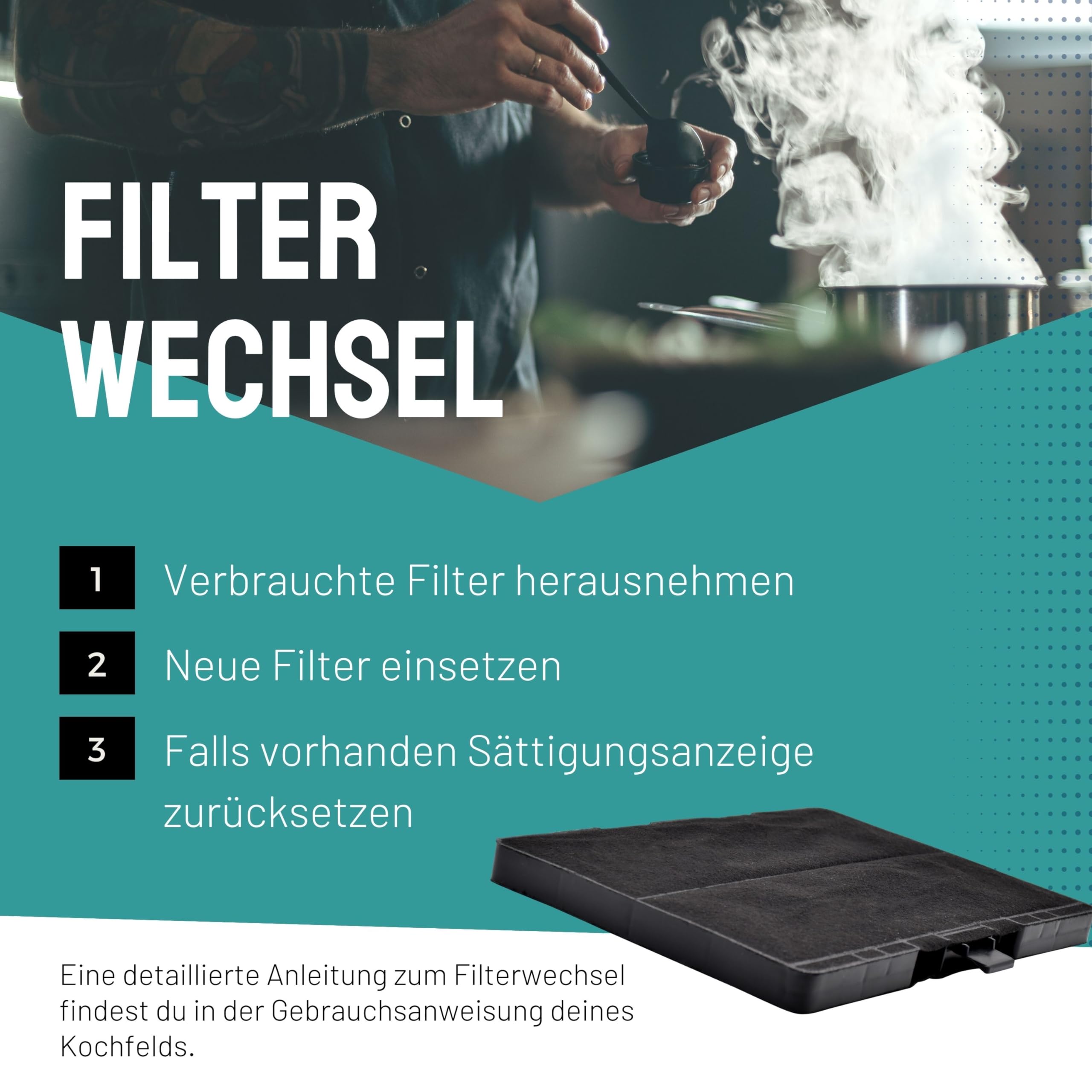 FilterBase® Aktivkohlefilter passend für Bosch 11026771, 00705432, 17002192, 00703606, DHZ5346 DHZ5345 | Siemens LZ53451 | Neff Constructa Z5102X1 (320 x 240 x 22 mm)