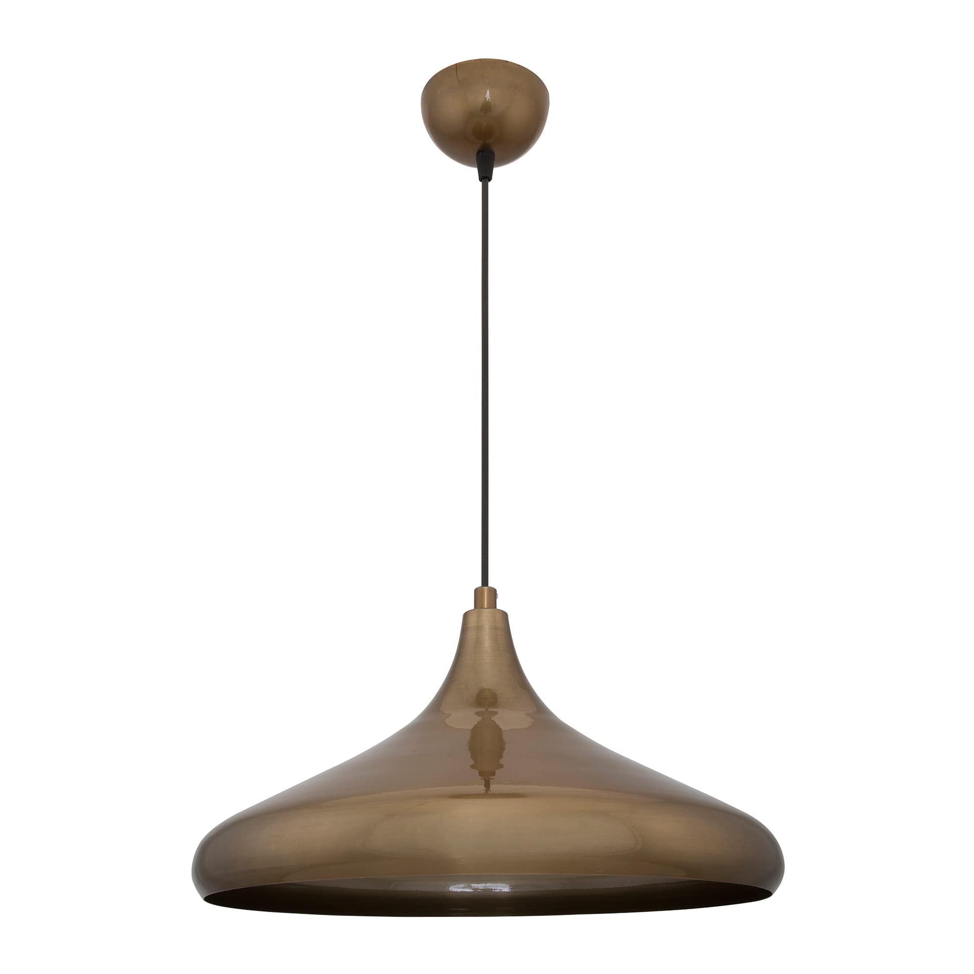 lux.pro Pendelleuchte Barry Hängelampe 1 x E27 industrial Küchenlampe hängend Metall Bronze Antik