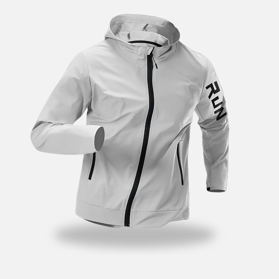 Herren Laufjacke leicht – packbar, winddicht, wasserabweisend