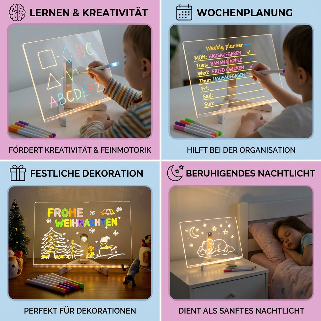 Rebolet | LED Leuchtendes Zeichenbrett für Kinder