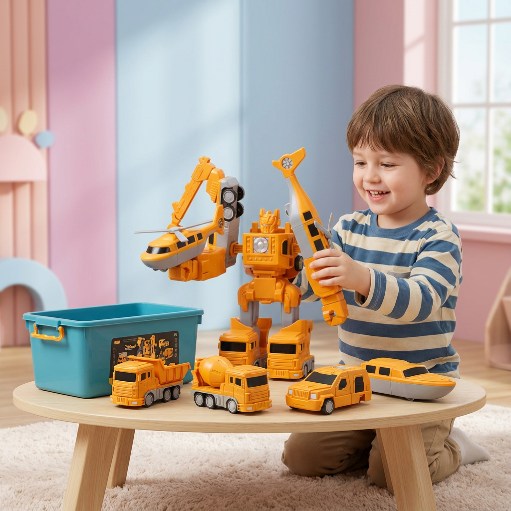 Rebolet | Transformer Magnet Fahrzeuge Spielset