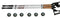 Kronenburg Nordic Walking Teleskop Stöcke 70 cm - 138cm - Silber