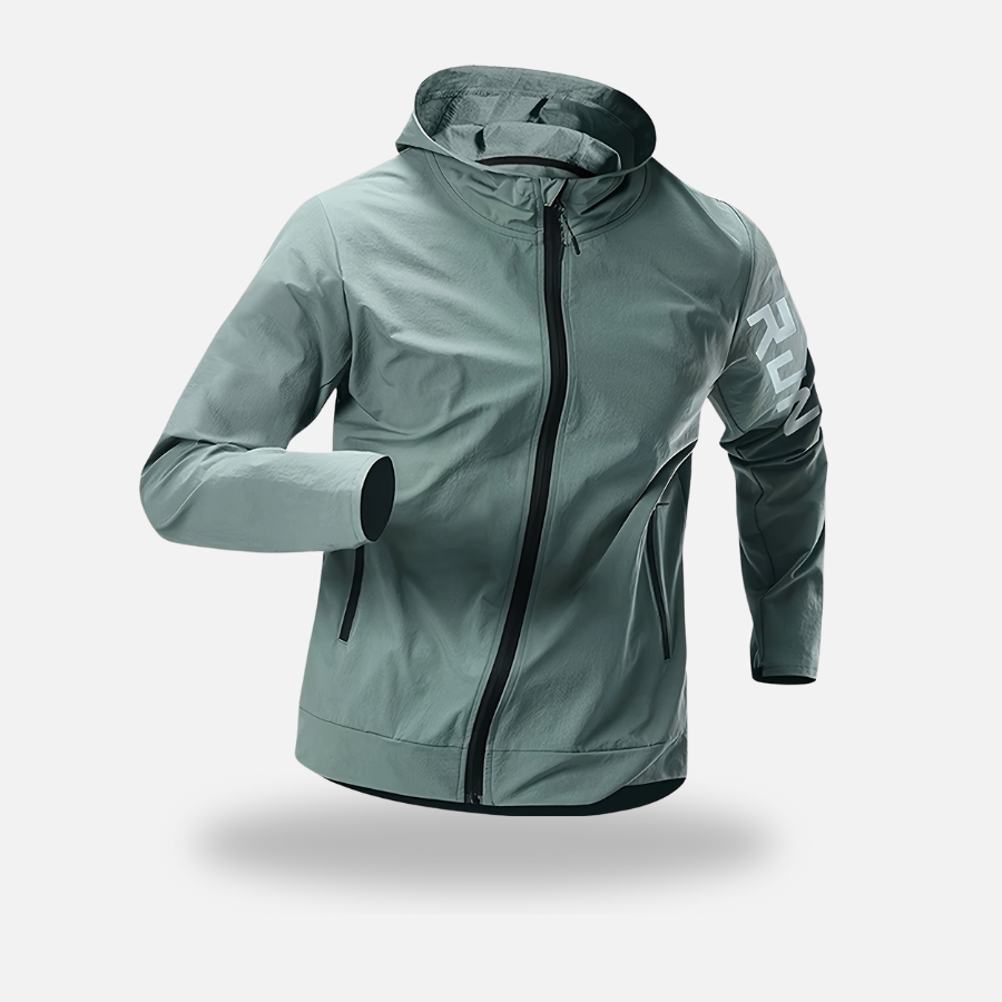 Herren Laufjacke leicht – packbar, winddicht, wasserabweisend