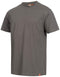 Nitras Motion TEX Light Arbeits-T-Shirt - Kurzarm-Hemd aus 100% Baumwolle - für die Arbeit - Grau - XL