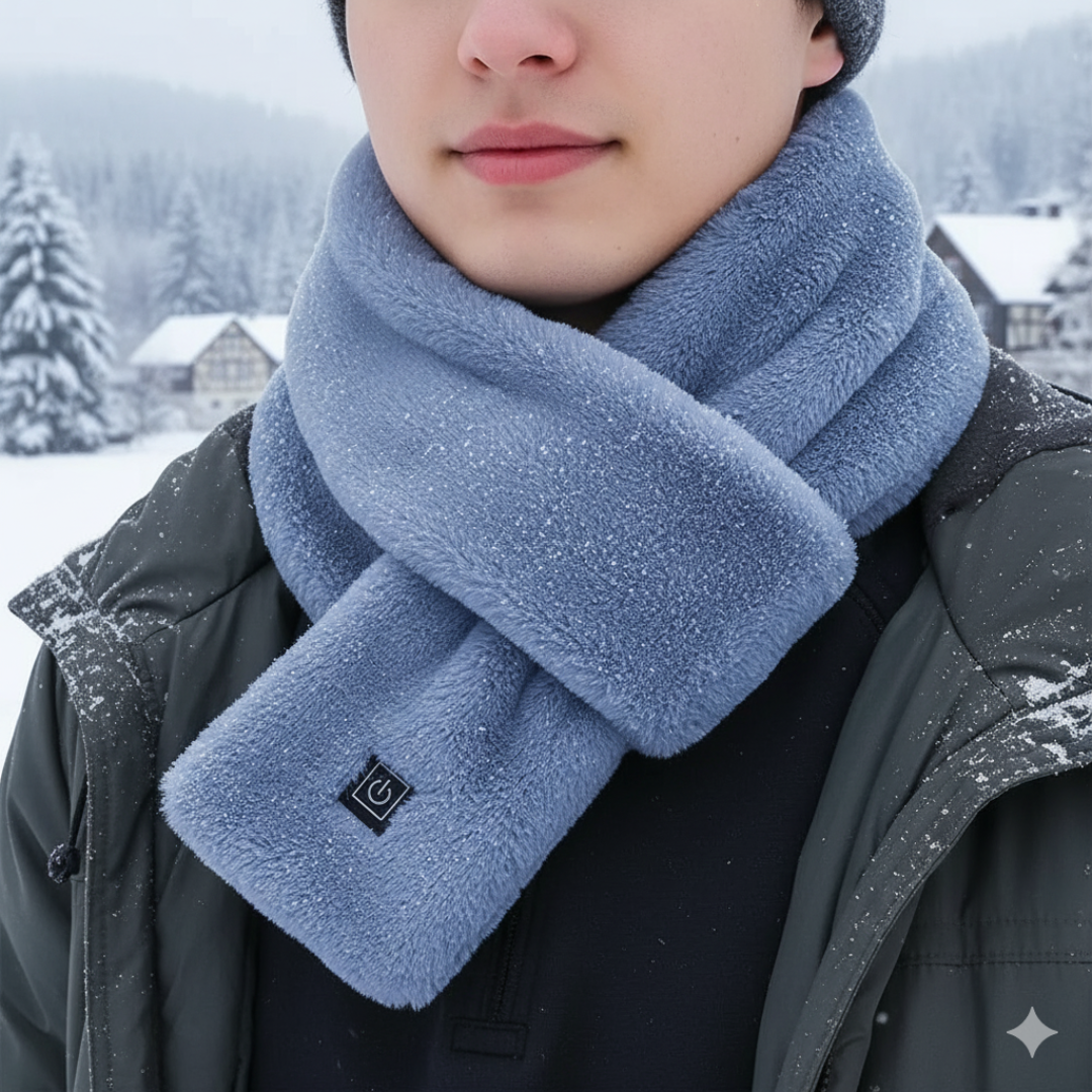 Nackenwärmer Heizschal mit 3 Temperaturstufen & USB-C – VelvetWarm Scarf
