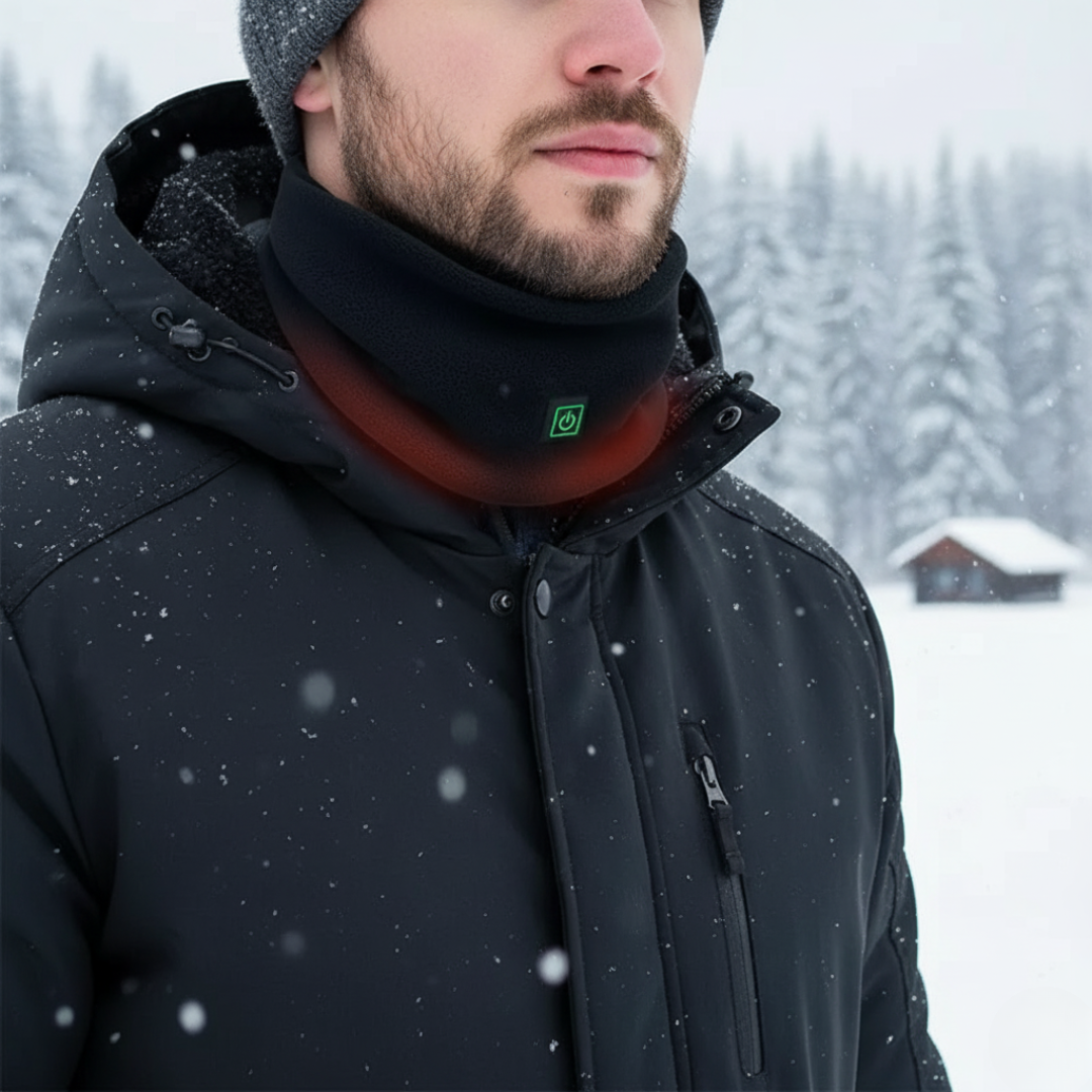 Nackenwärmer Heizschal mit 3 Temperaturstufen & USB-C – PolarHeat Scarf