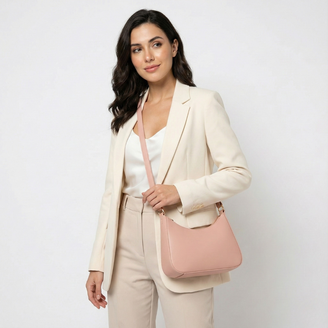Kleine weiche PU-Schultertasche
