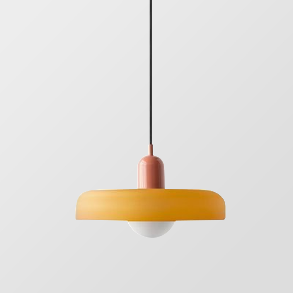 Rebolet | Bauhaus-Pendelleuchte aus farbigem Glas