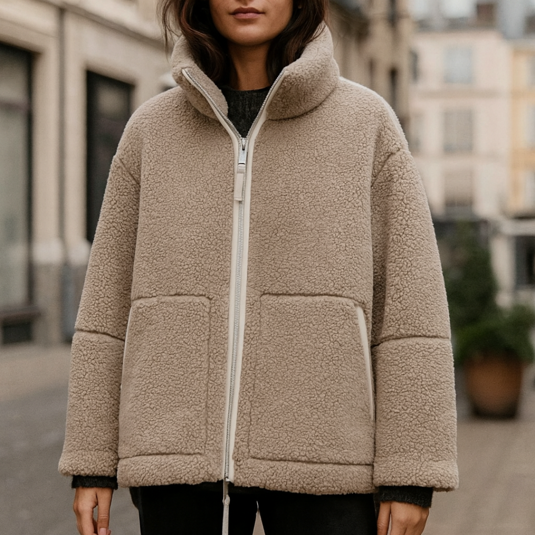 Plüschjacke Damen mit Wärme & Komfort – CozyFleece Chic