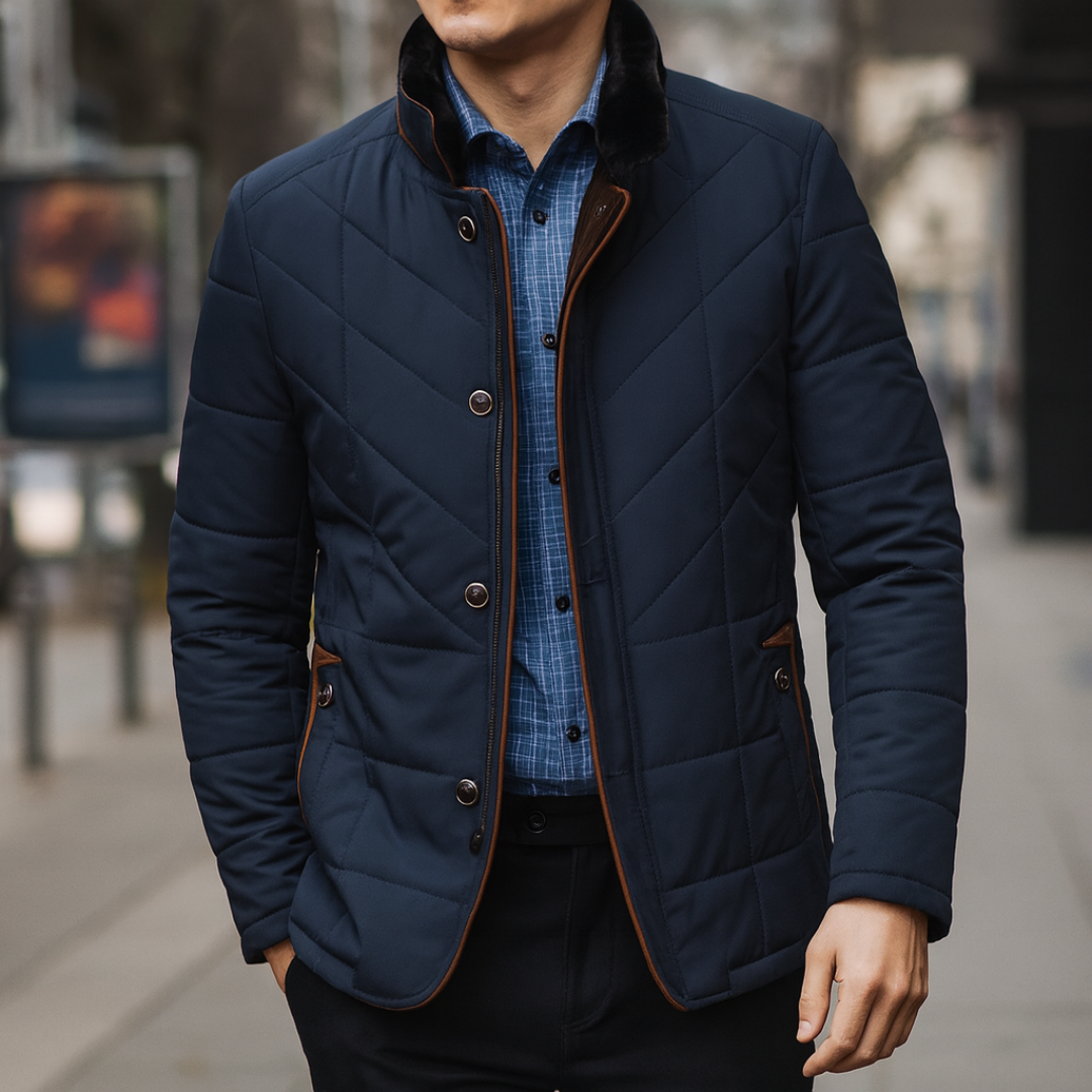 Wintermantel Herren wasserdicht & gefüttert – Nordberg Quilted Coat