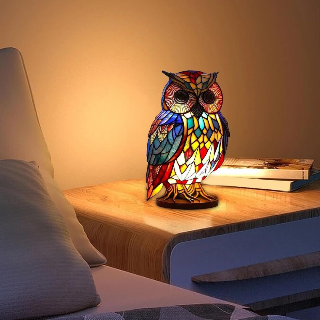 LeuchtEule – Handgefertigte Lampe, die Herzen und Räume erstrahlen lässt