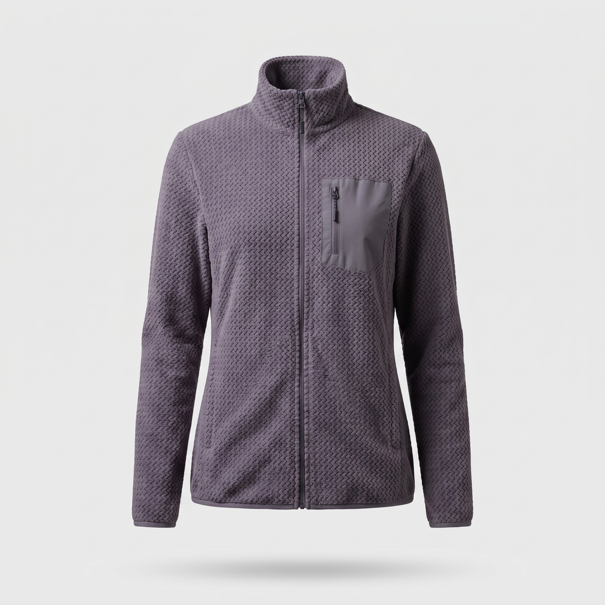 Damen Fleecejacke – durchgehender Reißverschluss zum Wandern