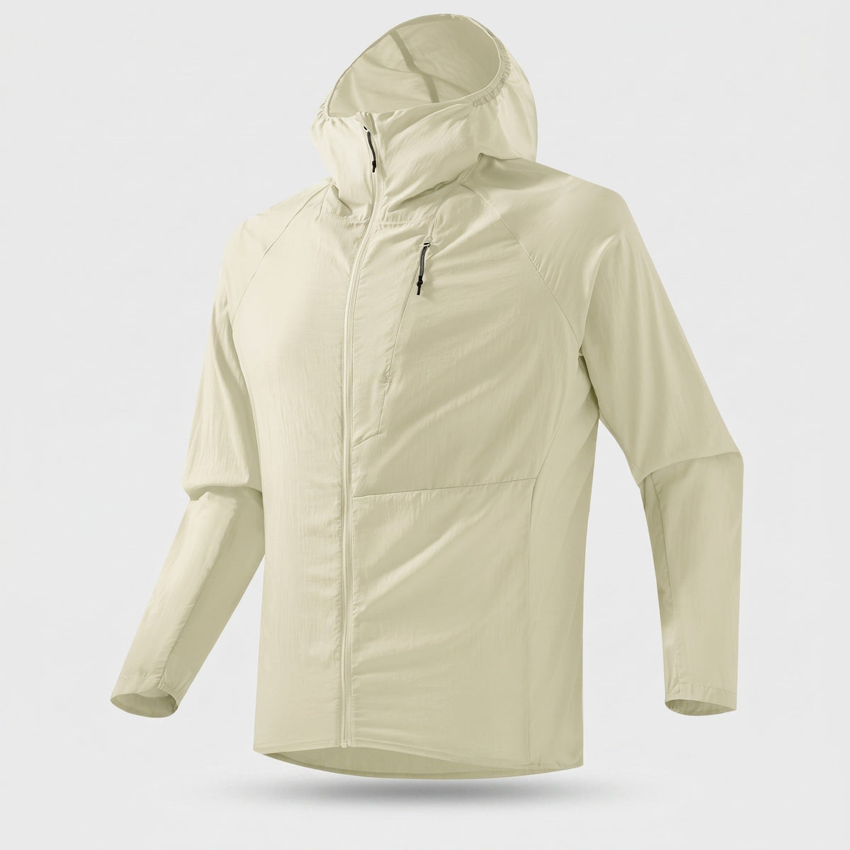 Herren Windbreaker leicht – packbare Jacke mit Kapuze, UPF 50+