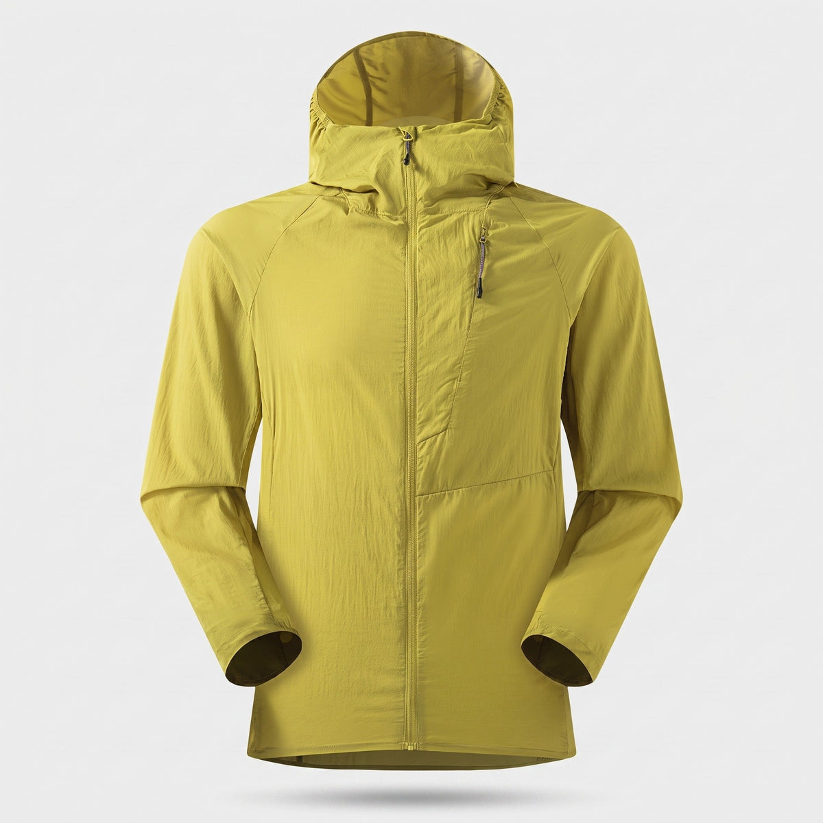 Herren Windbreaker leicht – packbare Jacke mit Kapuze, UPF 50+
