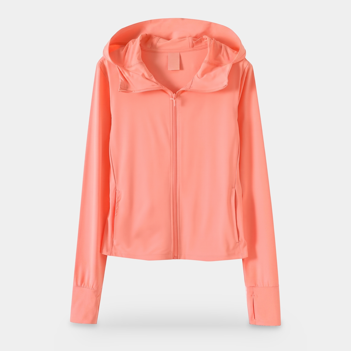 Damen Sonnenhoodie mit Reißverschluss – leichte UV-Schutzjacke