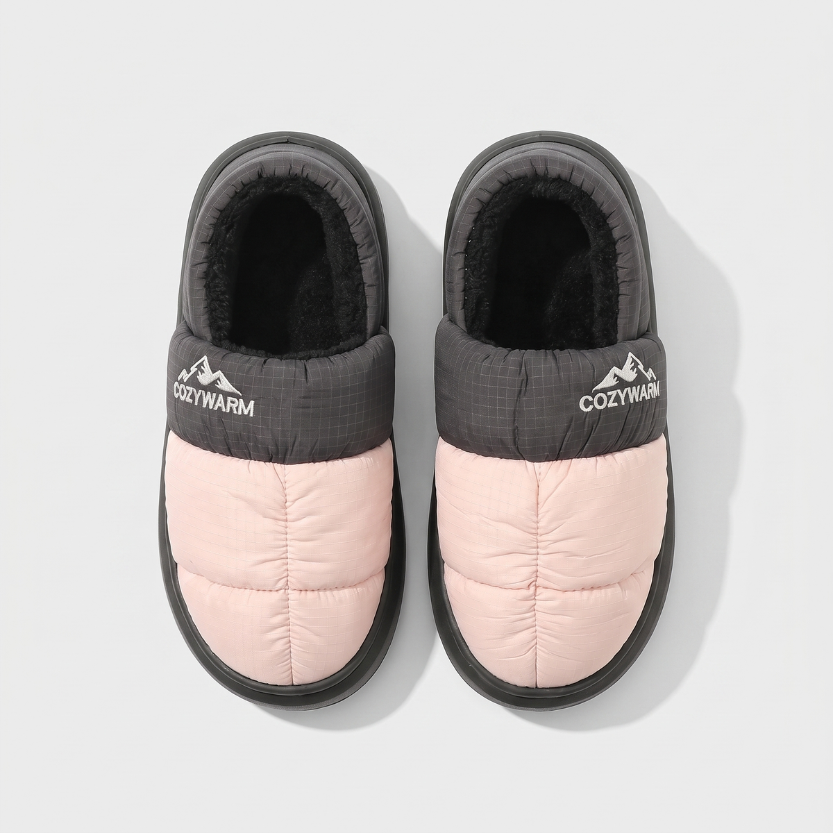 Camp-Pantoffeln geschlossen – warme Fleece-gefütterte Outdoor-Hausschuhe